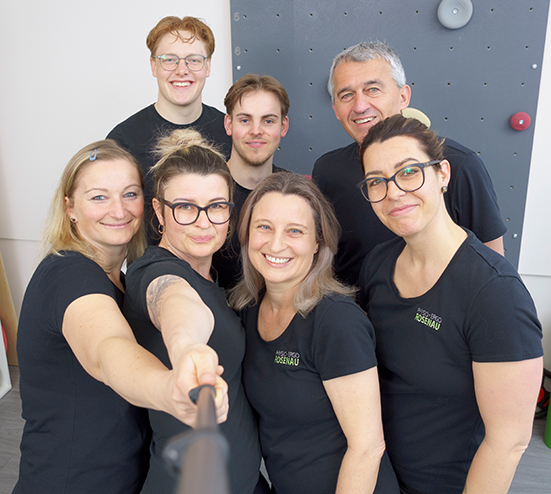 Foto vom Praxisteam der Physio- und Ergotherapie Rosenau